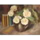 Pastel "Bouquet de roses" signé J. SCHMID