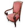 Fauteuil style Empire en acajou