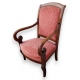 Fauteuil style Empire en acajou