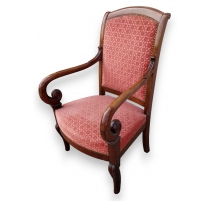 Fauteuil style Empire en acajou