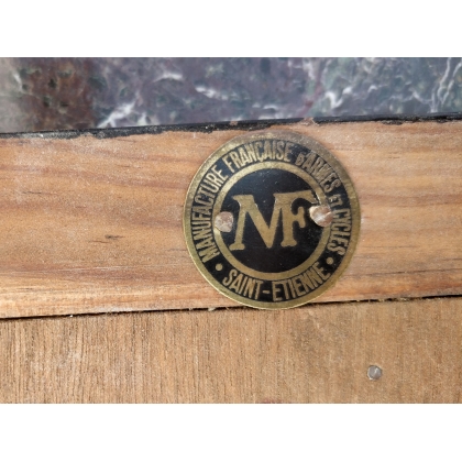 Miroir rectangulaire marqué MF Saint-Etienne