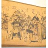Rouleau de parchemin peint de personnages