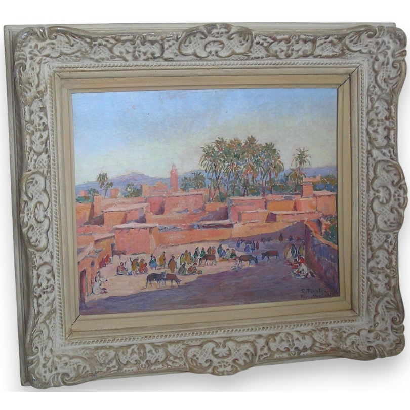 Paintings | Painting entitled ‘Morocco’, signed. Moinat SA  – Antiques and home décor