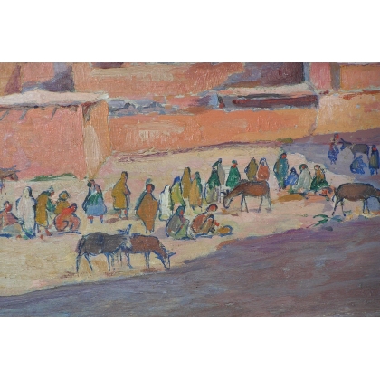 Paintings | Painting entitled ‘Morocco’, signed. Moinat SA  – Antiques and home décor