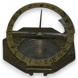 Cadran solaire de poche, signé Schrettegger