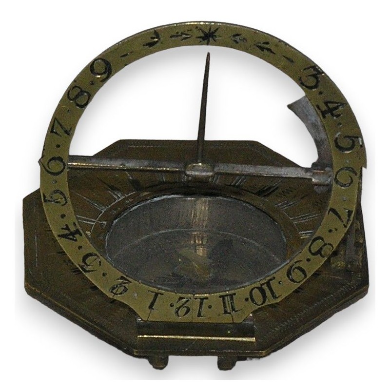 Cadran solaire de poche, signé Schrettegger