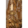Grand lustre style Louis XV en bronze doré