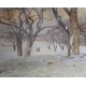 Tableau "Paysage d'hiver" signé HOLLENBERG 08