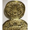 A pair of brass wall lights by HELLSTRÖM NYKÖPING