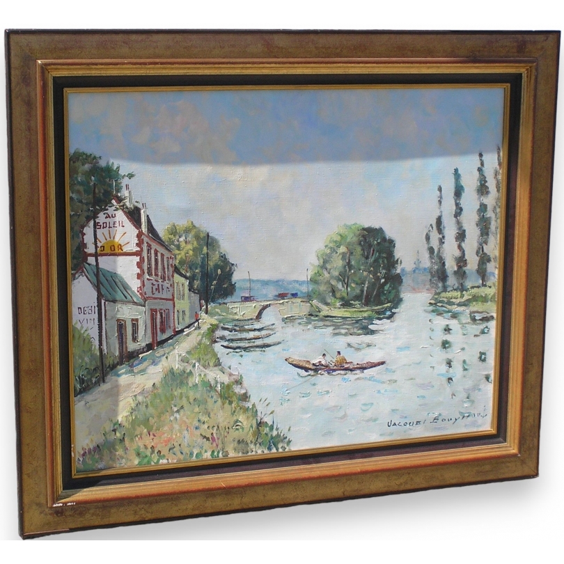 Paintings | Painting entitled ‘Au soleil d’or’ by J. BOUYSSOU, Moinat SA  – Antiques and home décor