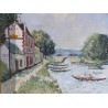 Paintings | Painting entitled ‘Au soleil d’or’ by J. BOUYSSOU, Moinat SA  – Antiques and home décor