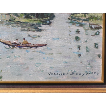Paintings | Painting entitled ‘Au soleil d’or’ by J. BOUYSSOU, Moinat SA  – Antiques and home décor