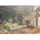 Tableau "Le grand salon de Roscoff" par AUBERT