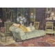 Tableau "Le grand salon de Roscoff" par AUBERT