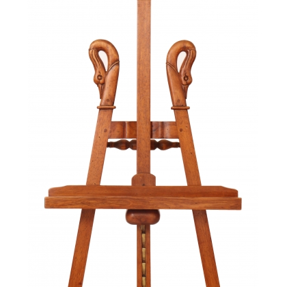 "Col de Cygne" easel, walnut finish. at  Moinat SA  - Antiques and home décor