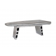 Table basse "Aile d'avion" en alu