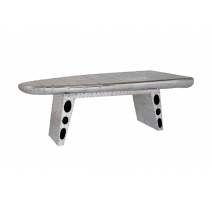 Table basse "Aile d'avion" en alu