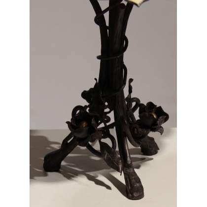 Lampe style Tiffany motif géométrique