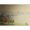 Tableau \"Genève\" signé PAVEL 95