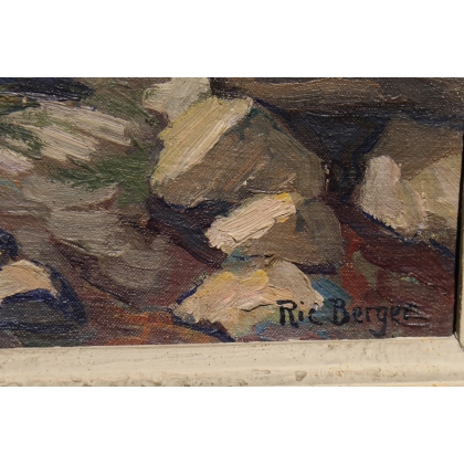 Tableau \"Morges\" signé Ric BERGER