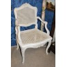A pair of lacquered and cane-seated Regency armchairs. From  Moinat SA  - Antiques and home décor