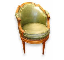 Fauteuil de bureau tournant style Louis XVI
