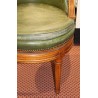 Fauteuil de bureau tournant style Louis XVI
