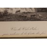 Gravure "Vue de Val-Orbe" par BOURGEOIS
