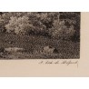 Gravure "Vue de Val-Orbe" par BOURGEOIS