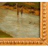 Tableau \"Amsterdam\" signé D. POLAK