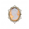 Broche en or 585 sertie d'un camée