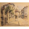 Aquarelle "Paris Montmartre" signée