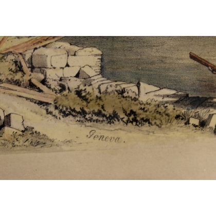 Gravure "Geneva" signée IDG