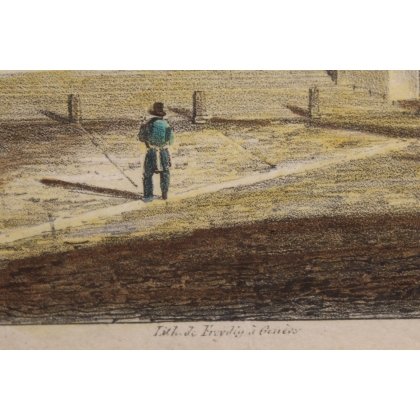 Gravure "Temple Saint Pierre, Genève" par DURELLI