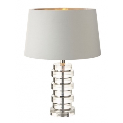 Lampe tour de disques "Acciano" en cristal
