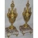 Pair of vases, signed E. PROVO