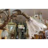 Lustre et deux appliques \"Dragon\" en bronze