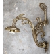 Lustre et deux appliques "Dragon" en bronze