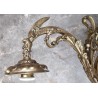 Lustre et deux appliques \"Dragon\" en bronze