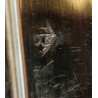 Boite en cristal gravé et couvercle vermeil