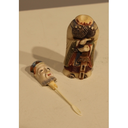 Ivory snuff bottle ‘Man’
