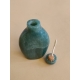 Snuff bottle en pierre dure verte