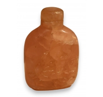 Snuff bottle en quartz rose