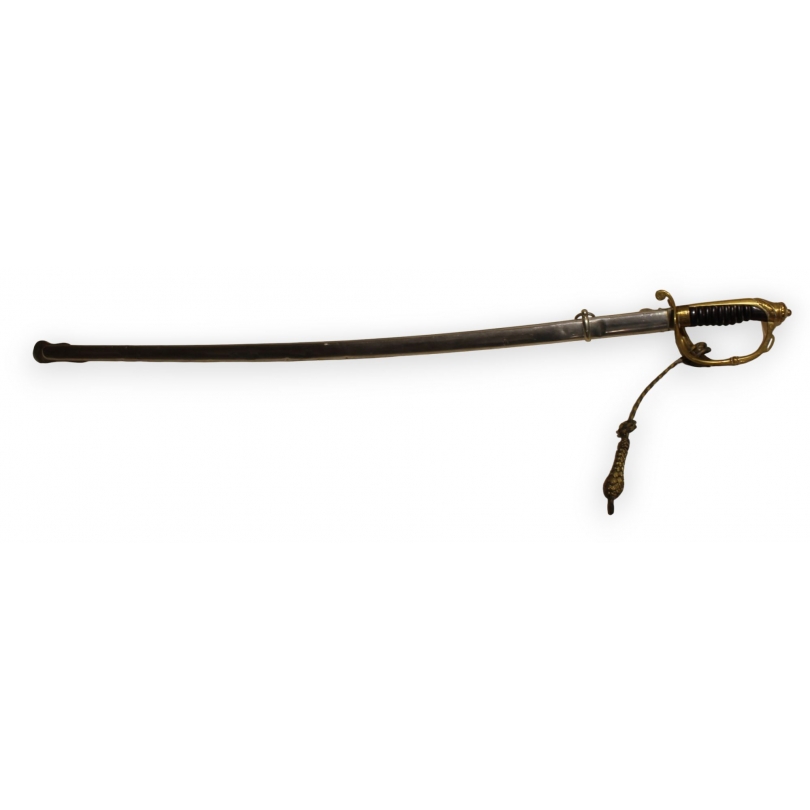 Portuguese military sabre, with a brass hilt