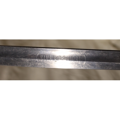 Portuguese military sabre, with a brass hilt