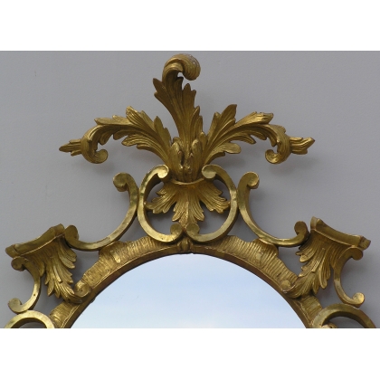  Miroir Baroque ovale. sur  Moinat SA  - Antiquités décoration