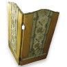 Small two-panel screen in yellow velvet
