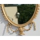 Hepelwhite oval mirror.