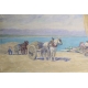 Tableau "Chevaux à Genève" signé ZUBRITZKY