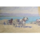 Tableau "Chevaux à Genève" signé ZUBRITZKY